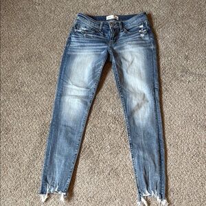 Women's Blue Distressed Jeans